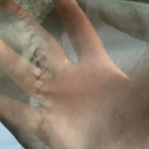 Styling Black & White Striped Three Quarter Length Sleeve Top-Sheer Back- Size M - Picture 8 of 8